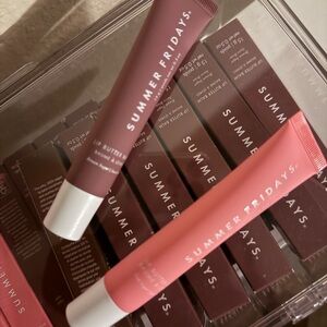 Summer Fridays Pink and Brown Lip Balm Gloss